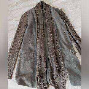 Knit gray cardigan